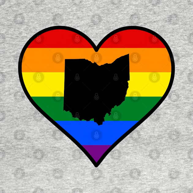 Ohio Gay Pride Heart by fearcity